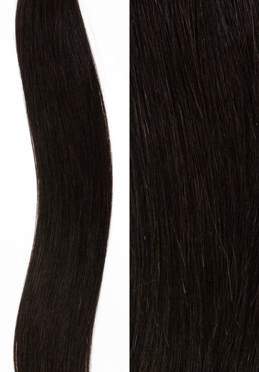 Tape-In Pro Straight Jet Black/Darkest Brown #1B